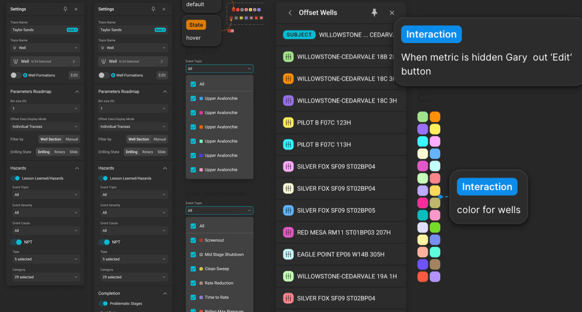 Geo Insights - settings moodboard