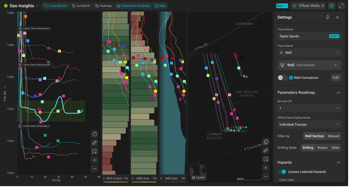 Geo Insights - multiple synchronized views with settings panel